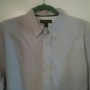 Mens light greyish-purple button down shirt w/ tag